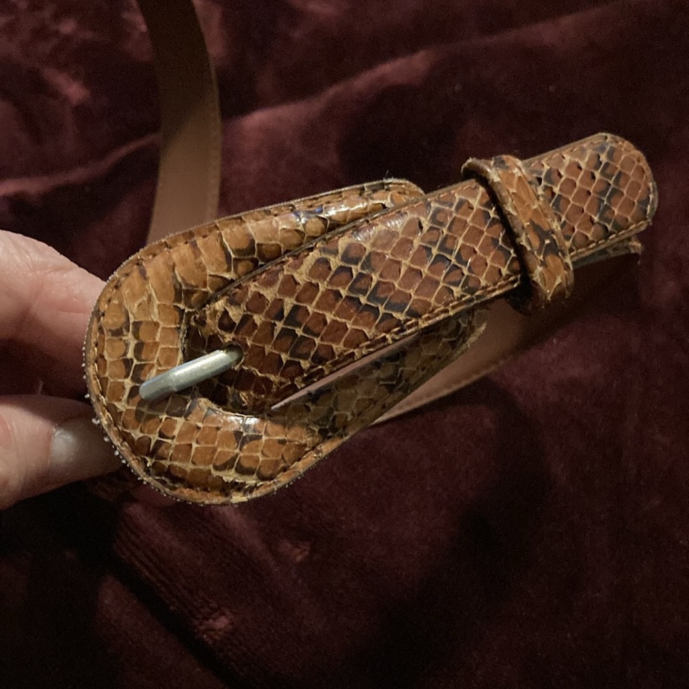 Genuine snake skin Belt